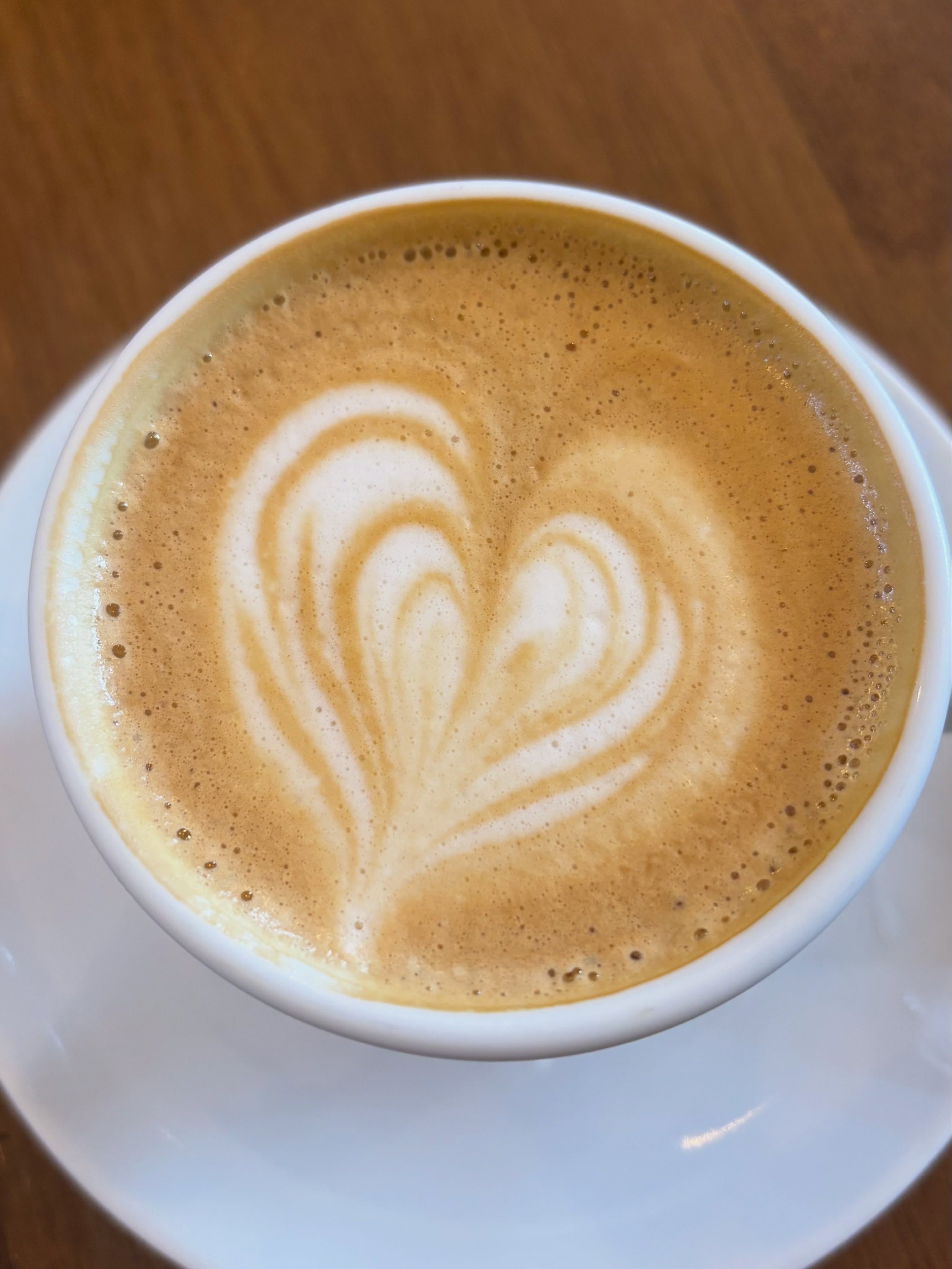 Cappuccino com arte no leite